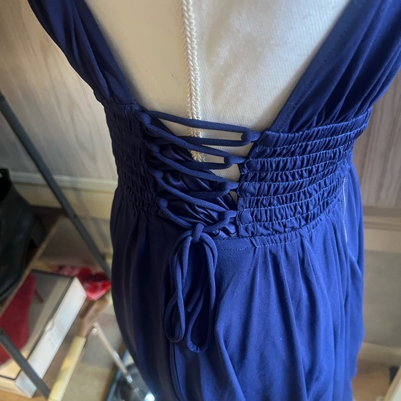 Express Royal Blue Backless Dress - Picture 4 of 8